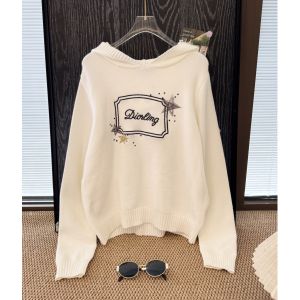 ディオール セーター フード付き ニット 刺繍 A31710