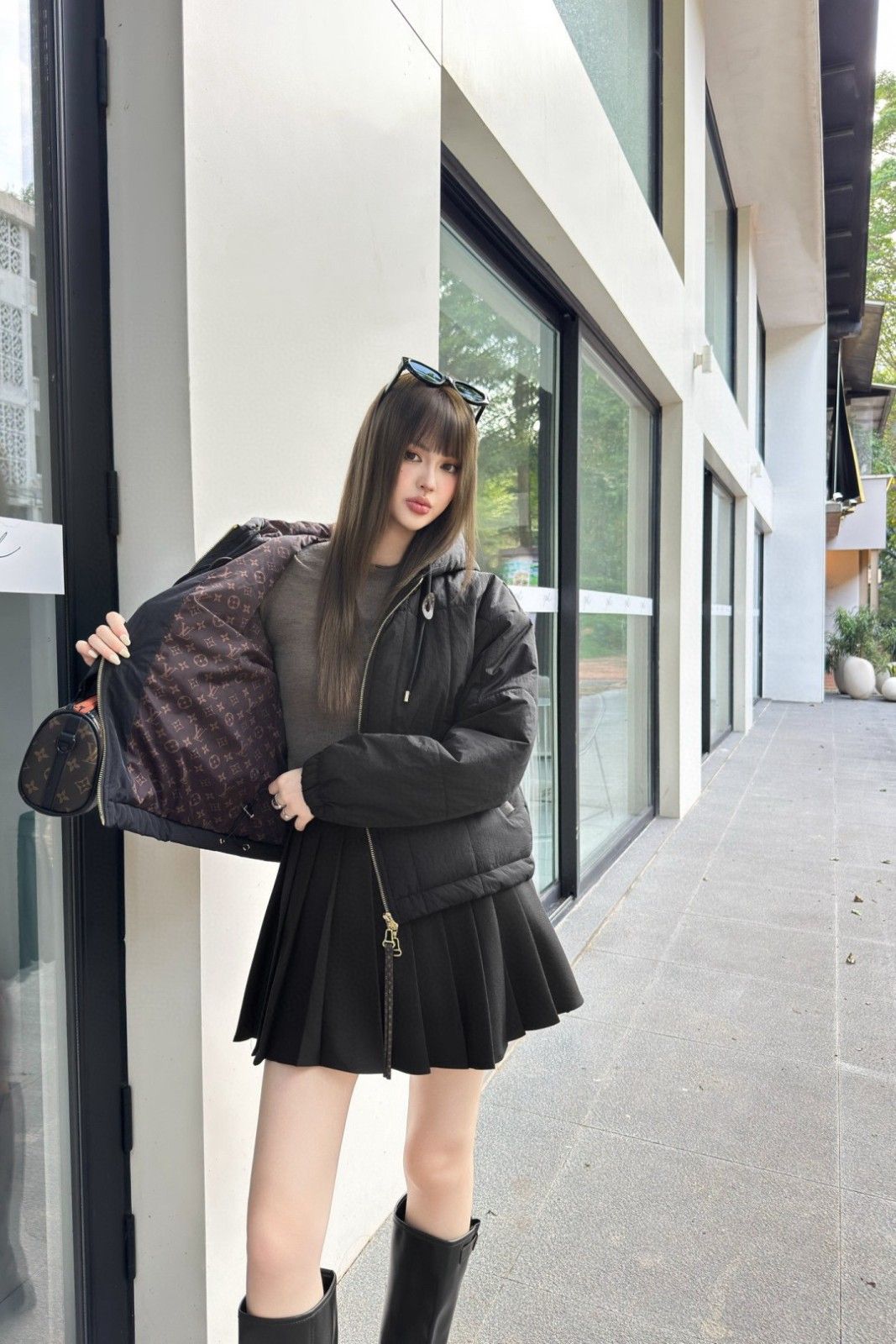 ルイヴィトン ジャケット 中綿入れ レディース A31737