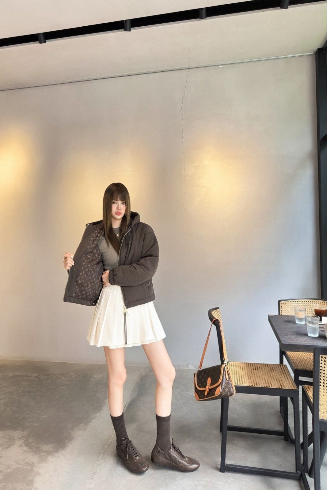 ルイヴィトン ジャケット 中綿入れ レディース A31737