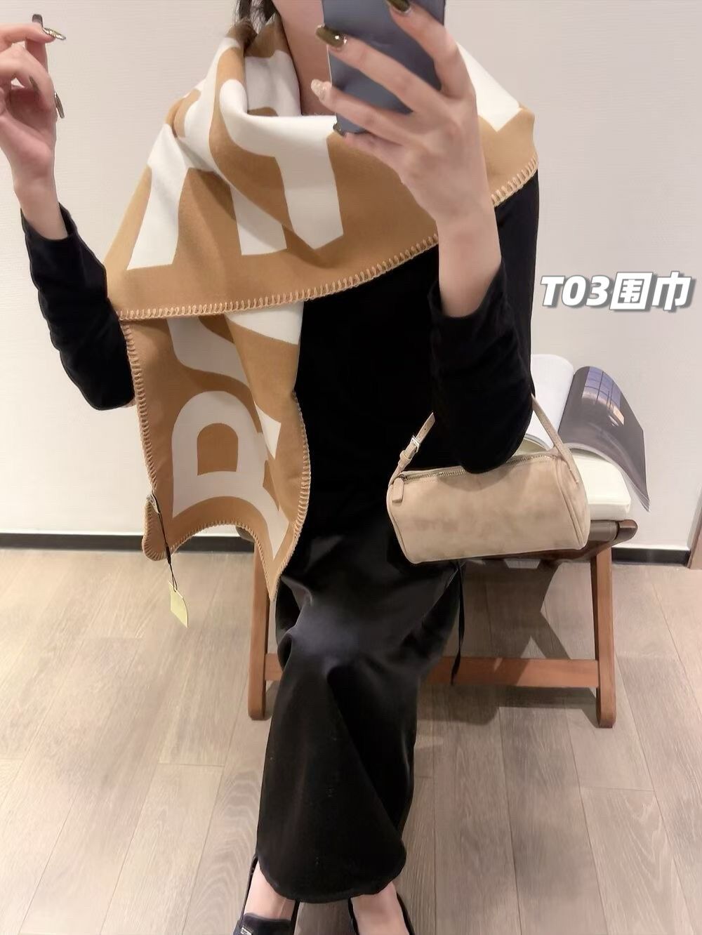 バーバリー マフラー 高品質 メンズ レディース 大きいロゴ A31734