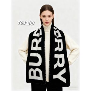 バーバリー マフラー 高品質 メンズ レディース 大きいロゴ A31734