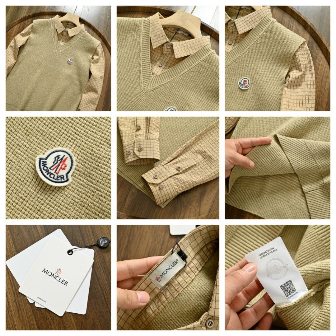 モンクレール 詰め合わせベスト シャツ メンズ シンプルデザイン A31707