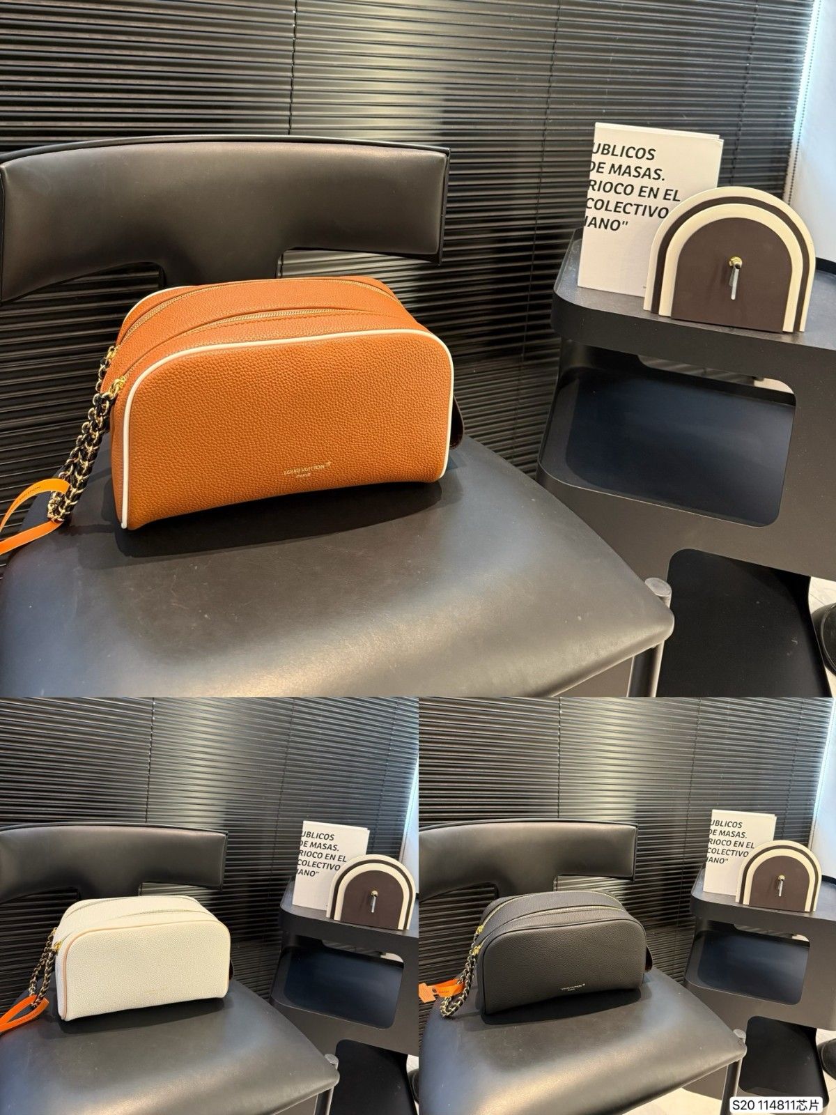 ルイヴィトン 化粧ポーチ ダブルジッパー エンボス加工 高品質 A31753