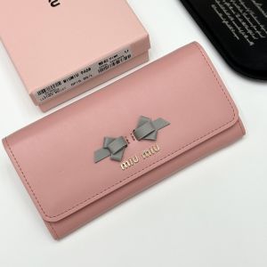 ミュウミュウ 長財布 可愛い レザー A31756