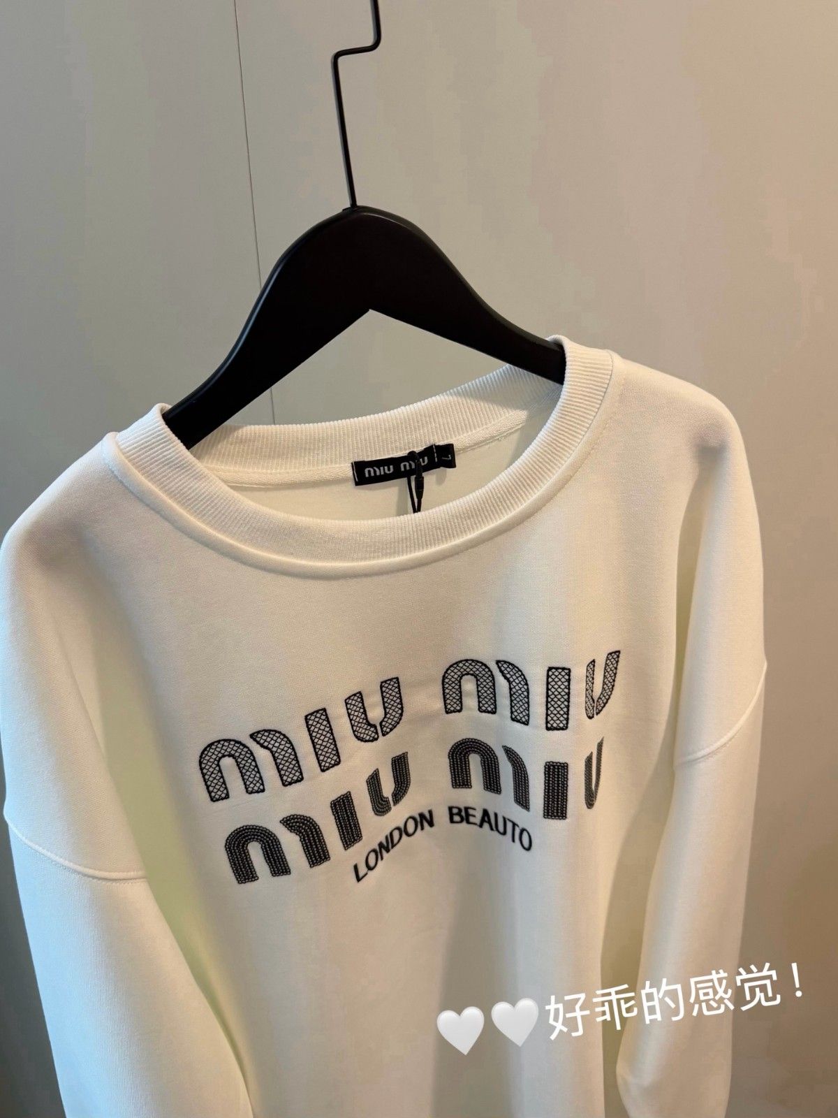 ミュウミュウ トレーナー ゆったり 刺繍 A31748