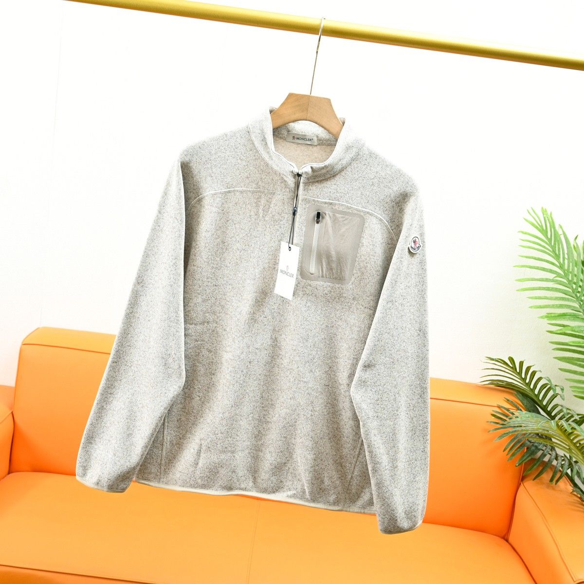 モンクレール メンズ ボア裏起毛 スポーツクルーネック 長袖 A31757