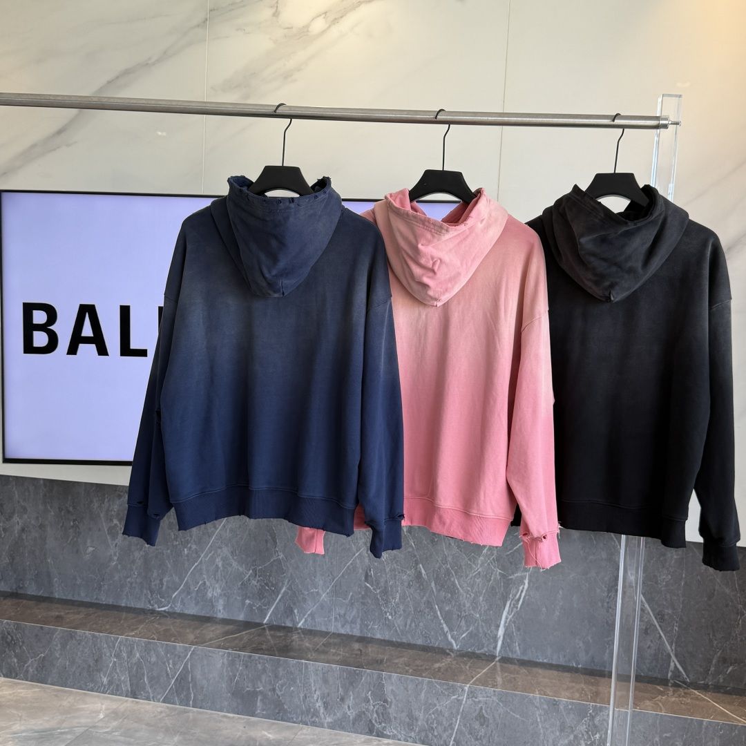 バレンシアガ パーカー フード付き プリント 高品質 A31797