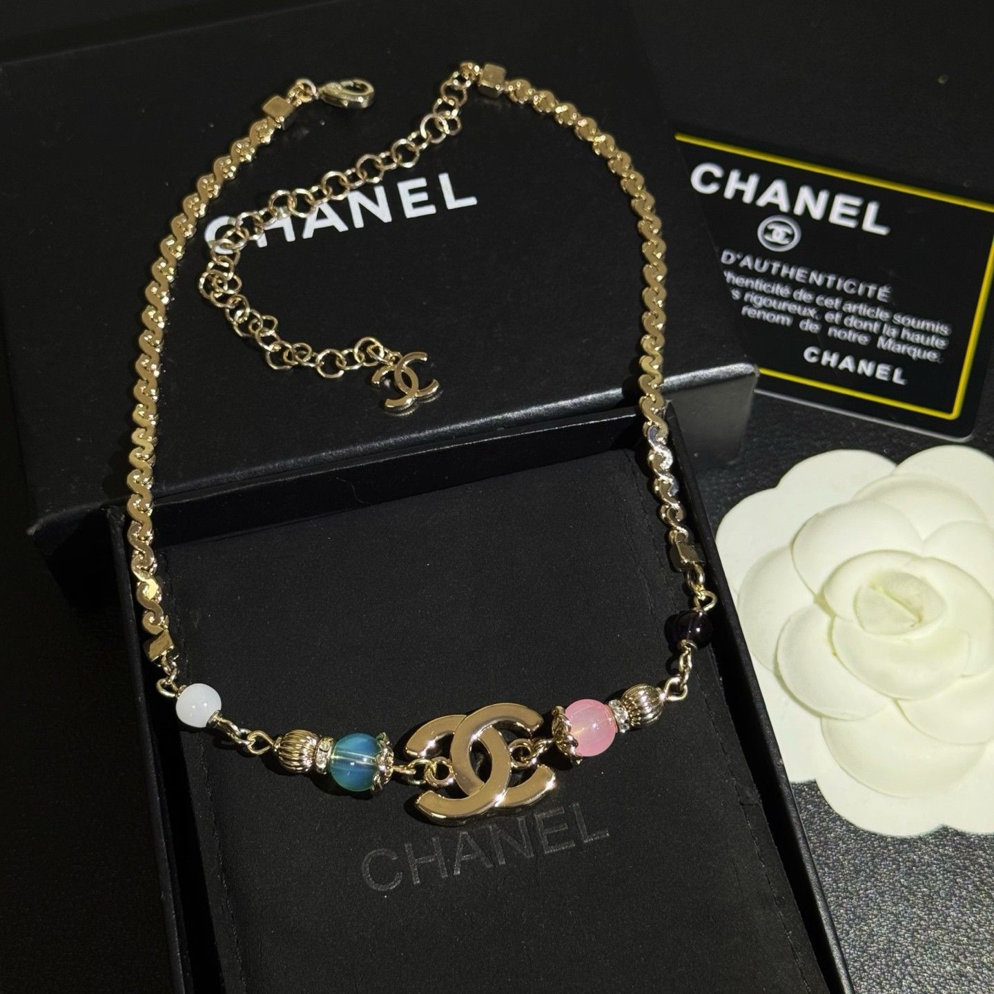 シャネル ネックレス choker ショット オシャレ A31793