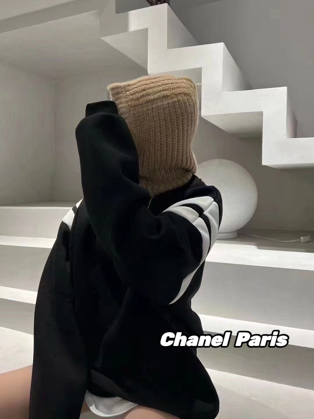 シャネル トレーナー 刺繍 裏起毛 暖かい ゆったり A31807