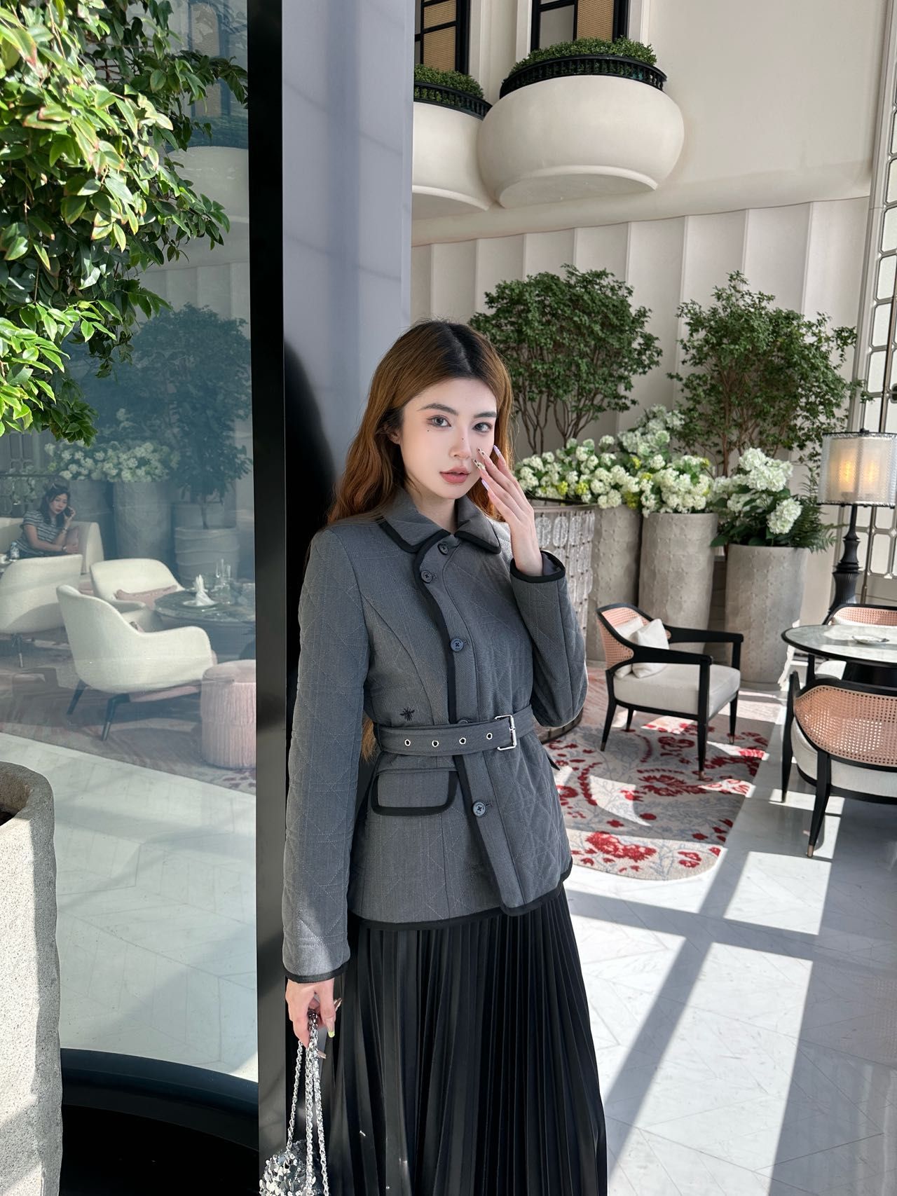 ディオール コート ベルト付き ジャケット 高級 A31818