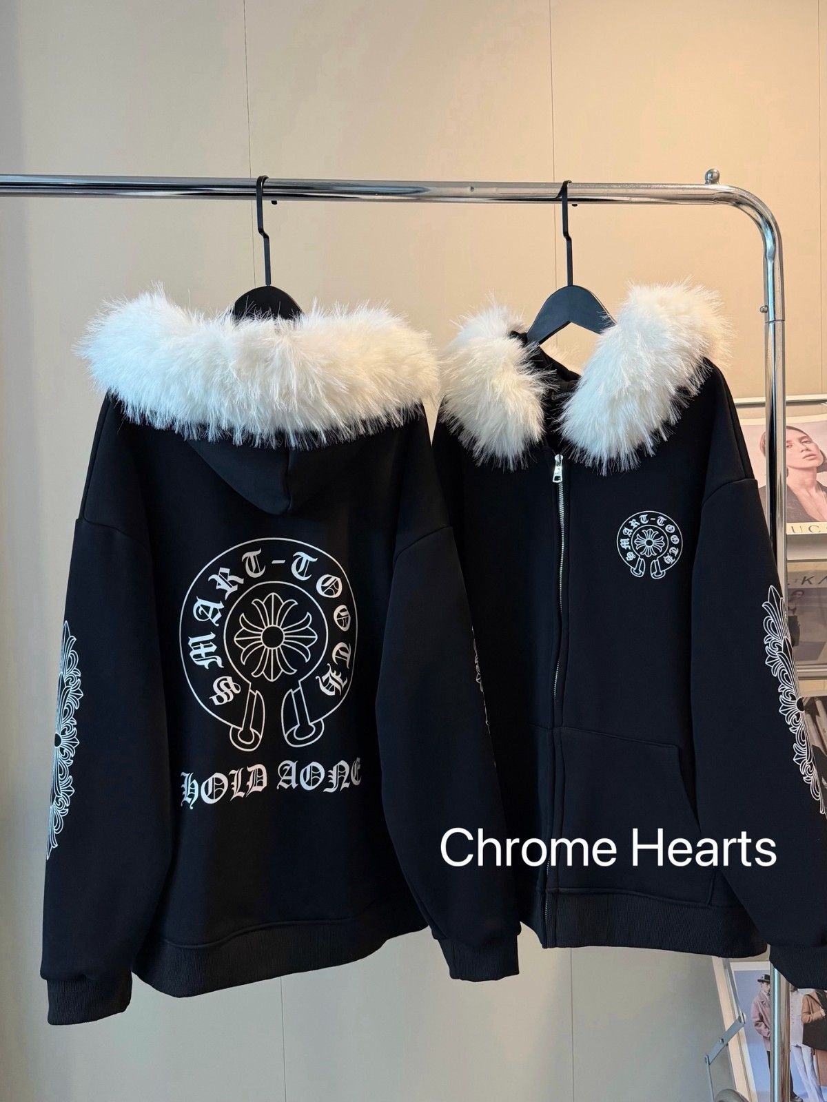 クロムハーツ ジャケット 裏起毛 もこもこ オーバーサイズ A31806