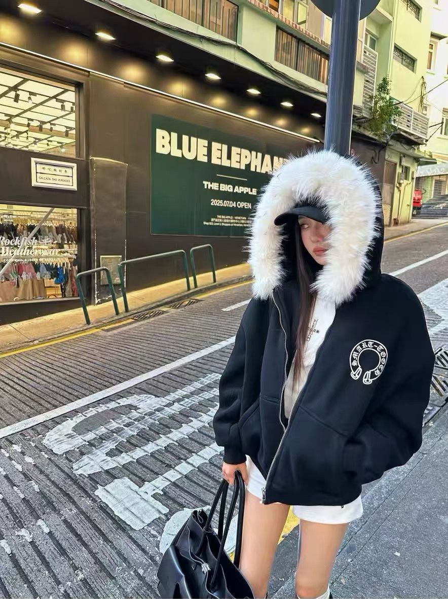 クロムハーツ ジャケット 裏起毛 もこもこ オーバーサイズ A31806