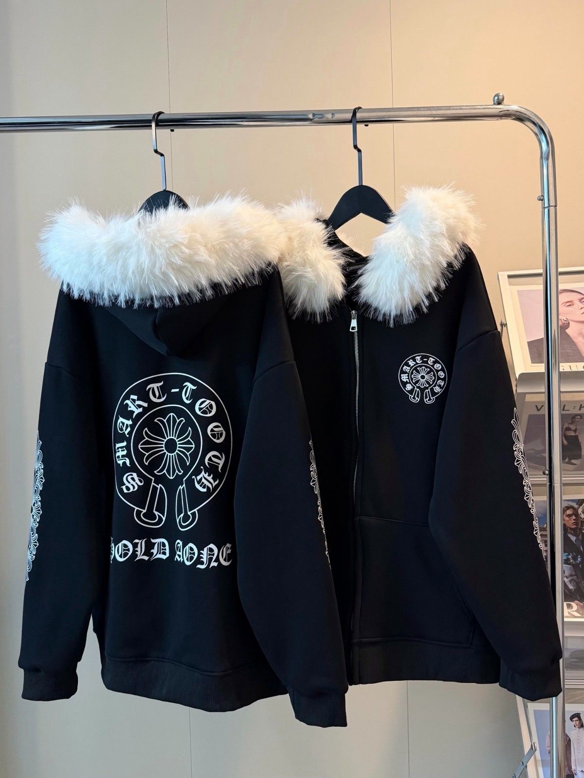 クロムハーツ ジャケット 裏起毛 もこもこ オーバーサイズ A31806