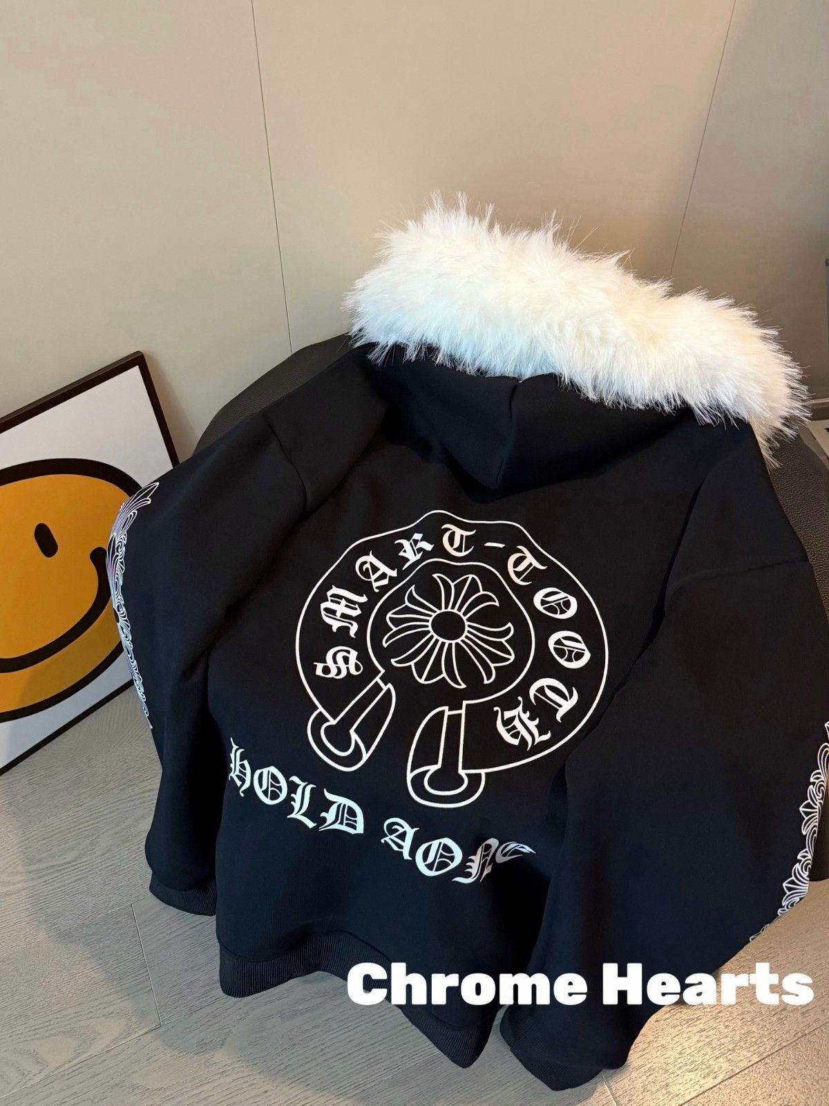 クロムハーツ ジャケット 裏起毛 もこもこ オーバーサイズ A31806
