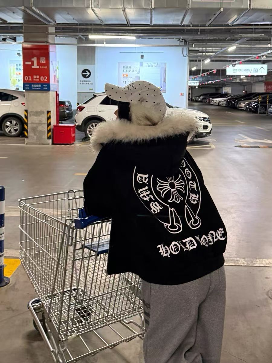 クロムハーツ ジャケット 裏起毛 もこもこ オーバーサイズ A31806