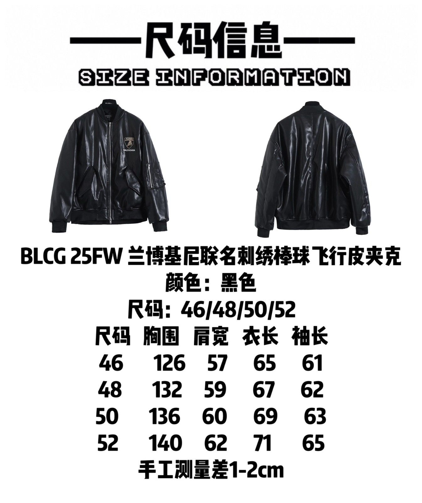 バレンシアガ レザージャケット BLCG 25FW カッコイイ A31811