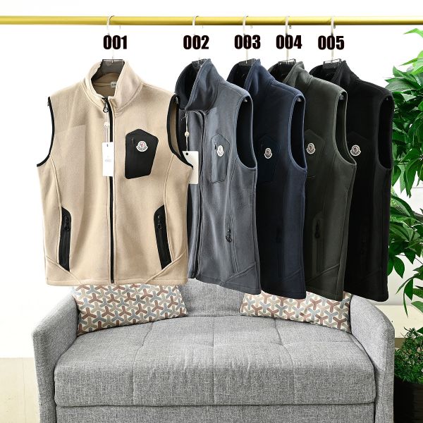 モンクレール ジップアップスタンドカラーのフリースベスト A31805