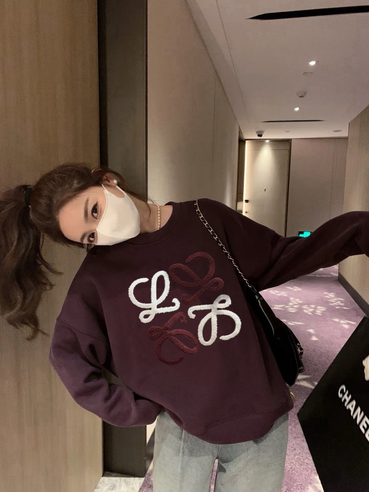 ロエベ スウェットシャツ トレーナー 裏起毛 A31831