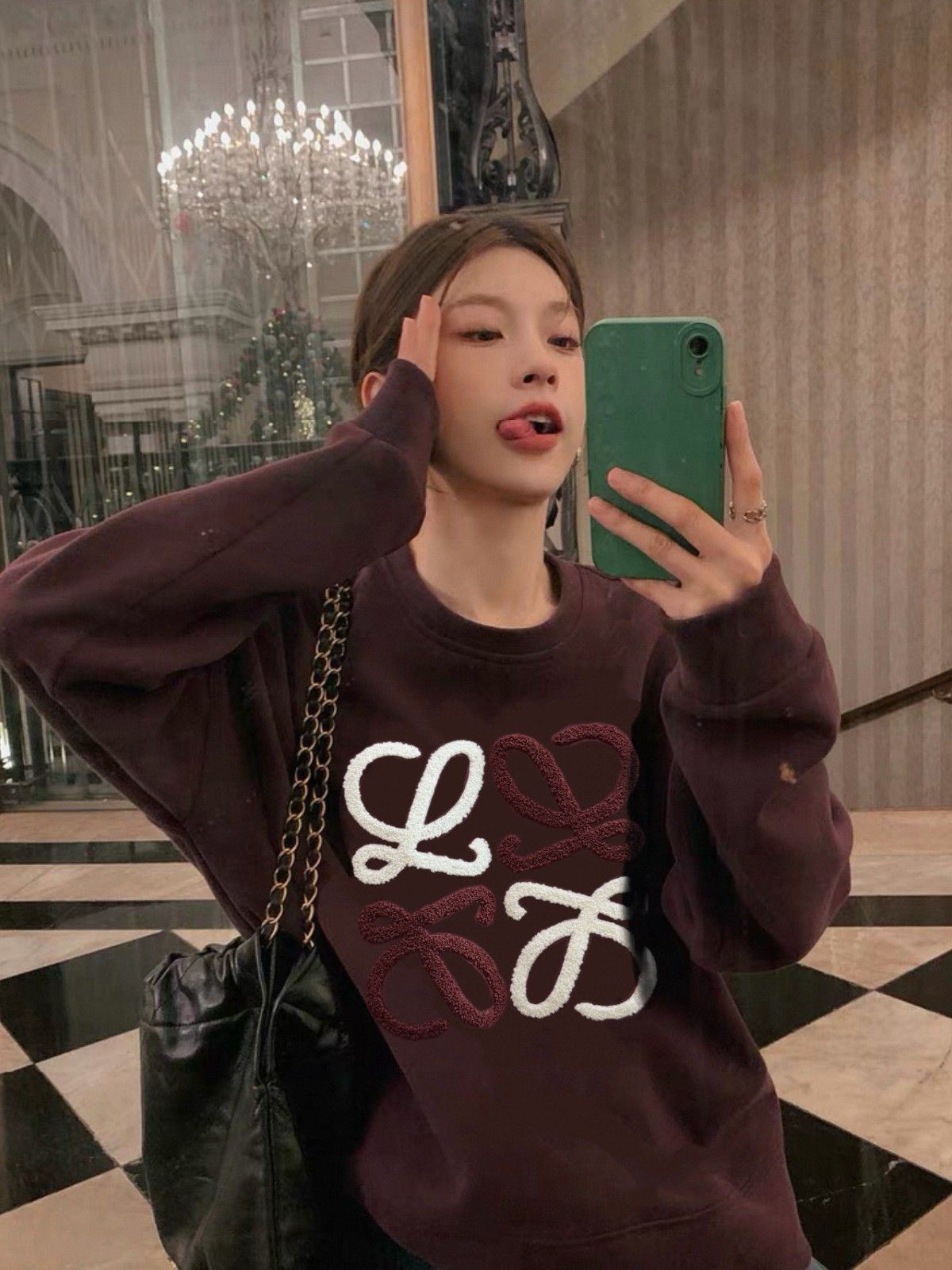 ロエベ スウェットシャツ トレーナー 裏起毛 A31831