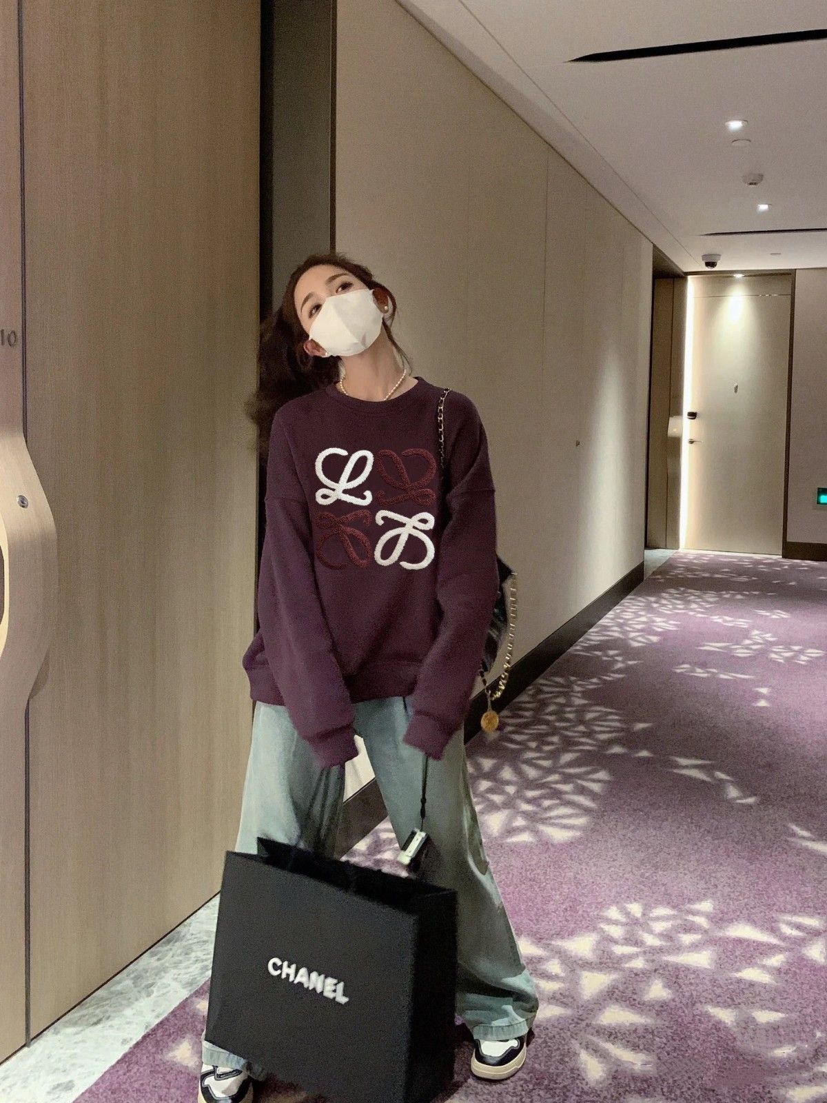 ロエベ スウェットシャツ トレーナー 裏起毛 A31831