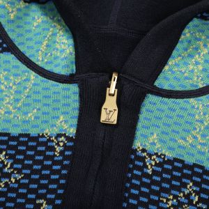 ルイヴィトン 両面全面ジャカードプリント パーカー ニット 高品質 A31852