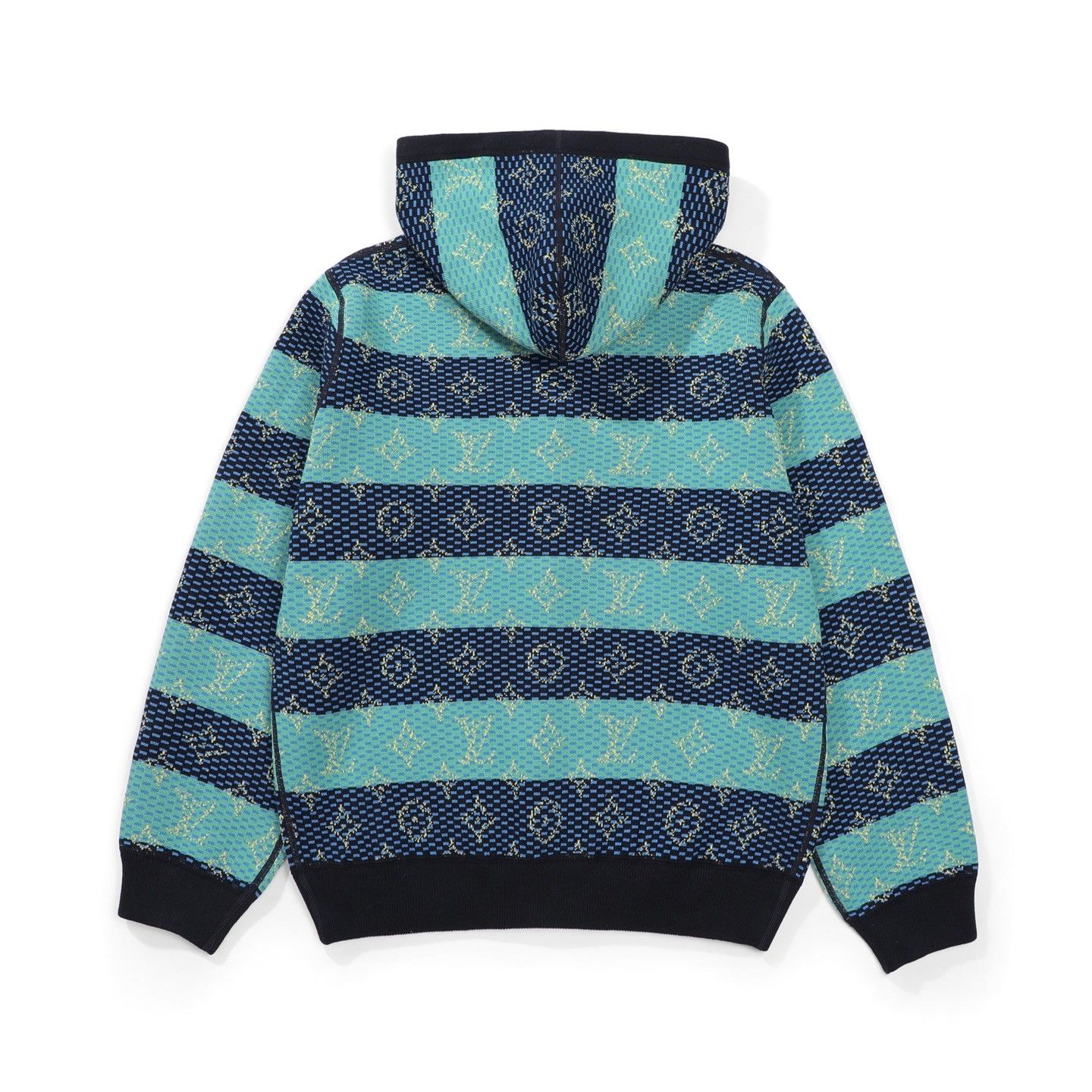 ルイヴィトン 両面全面ジャカードプリント パーカー ニット 高品質 A31852