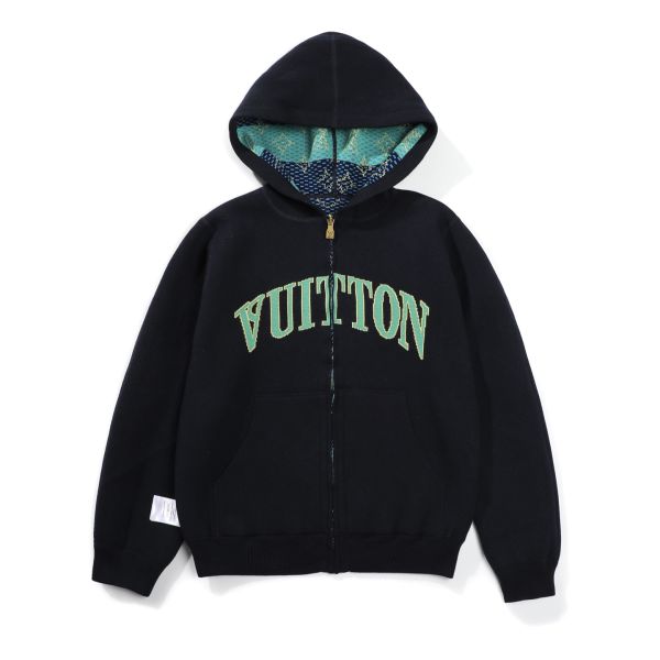 ルイヴィトン 両面全面ジャカードプリント パーカー ニット 高品質 A31852