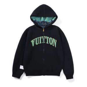 ルイヴィトン 両面全面ジャカードプリント パーカー ニット 高品質 A31852