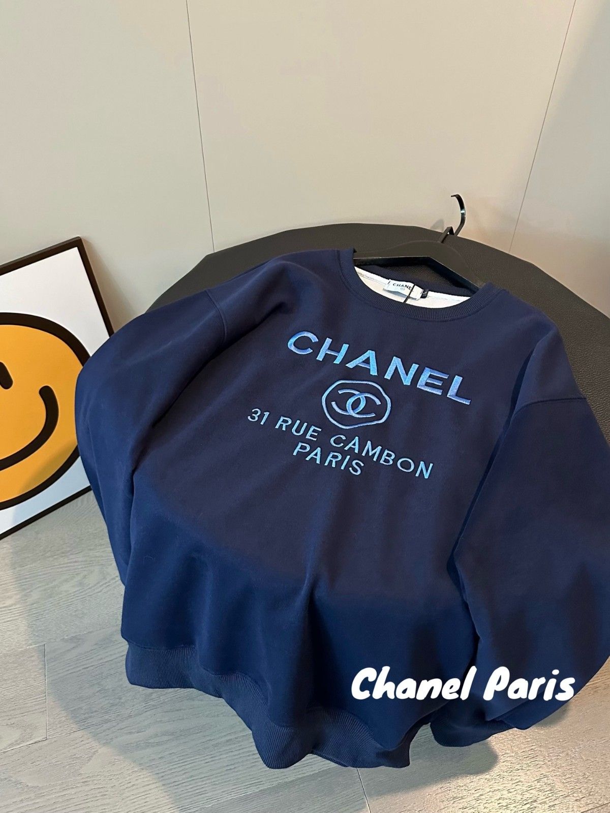 シャネル トレーナー 刺繍 可愛い ゆったり A31846