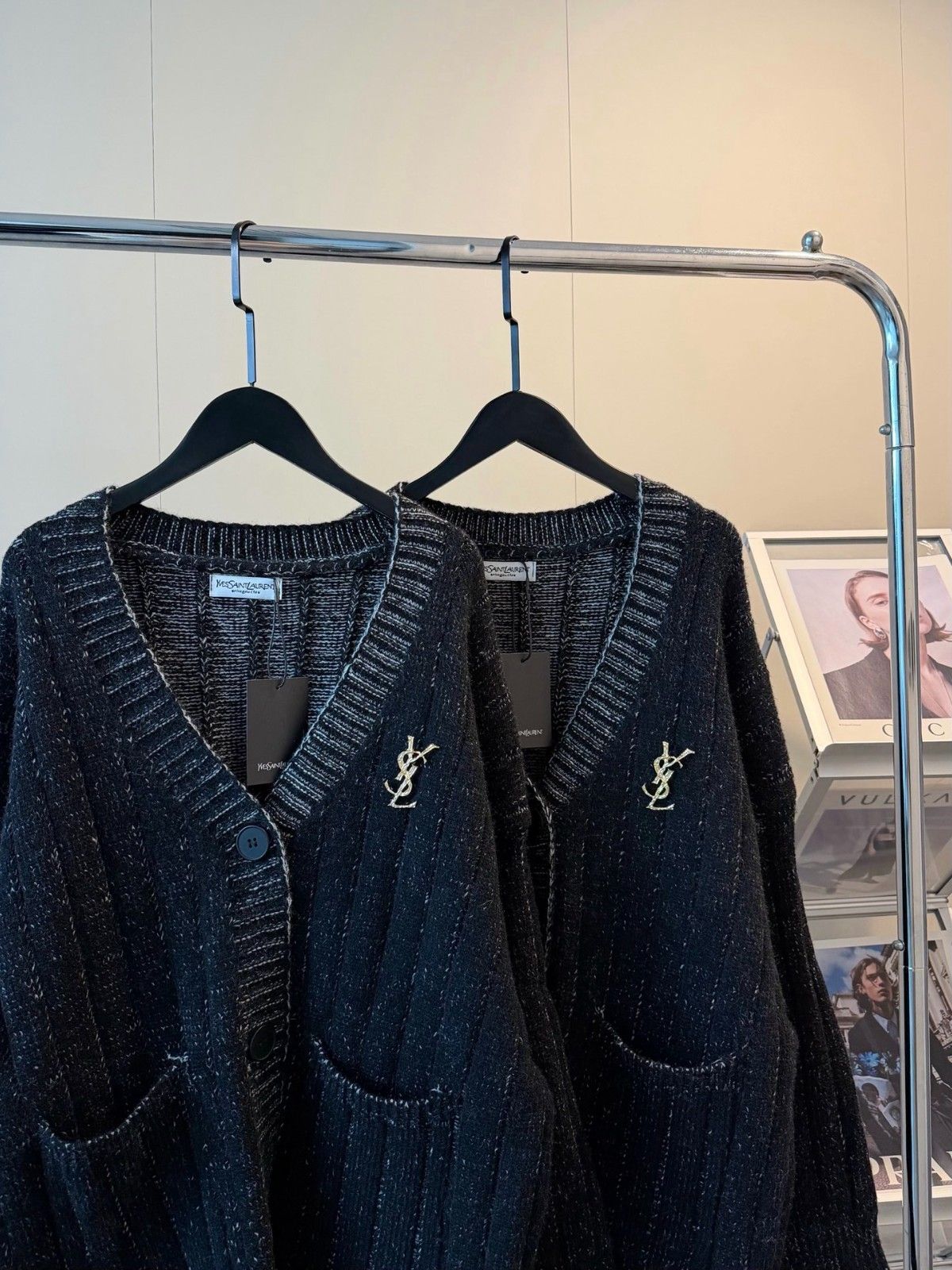 サンローラン カーディガン セーター ゆったり A31845