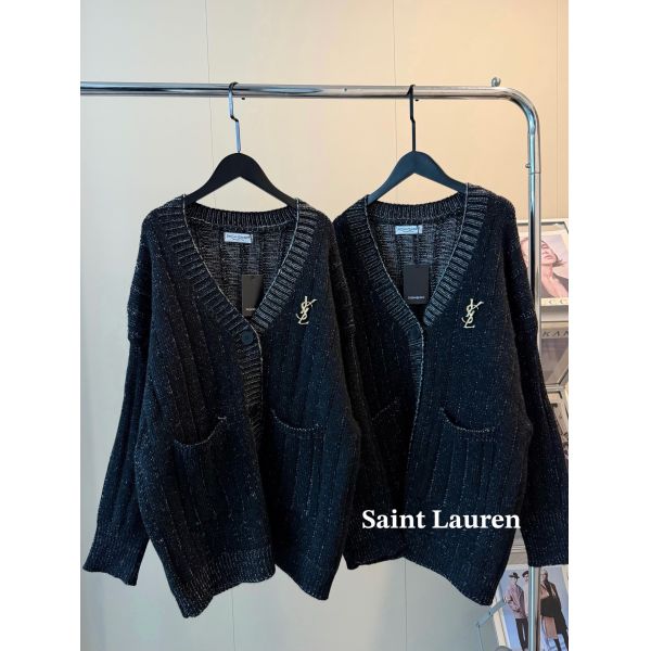 サンローラン カーディガン セーター ゆったり A31845