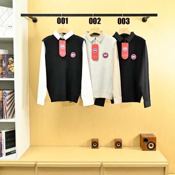 カナダグース メンズ シャツカラー セーター ビジネス風 A31841