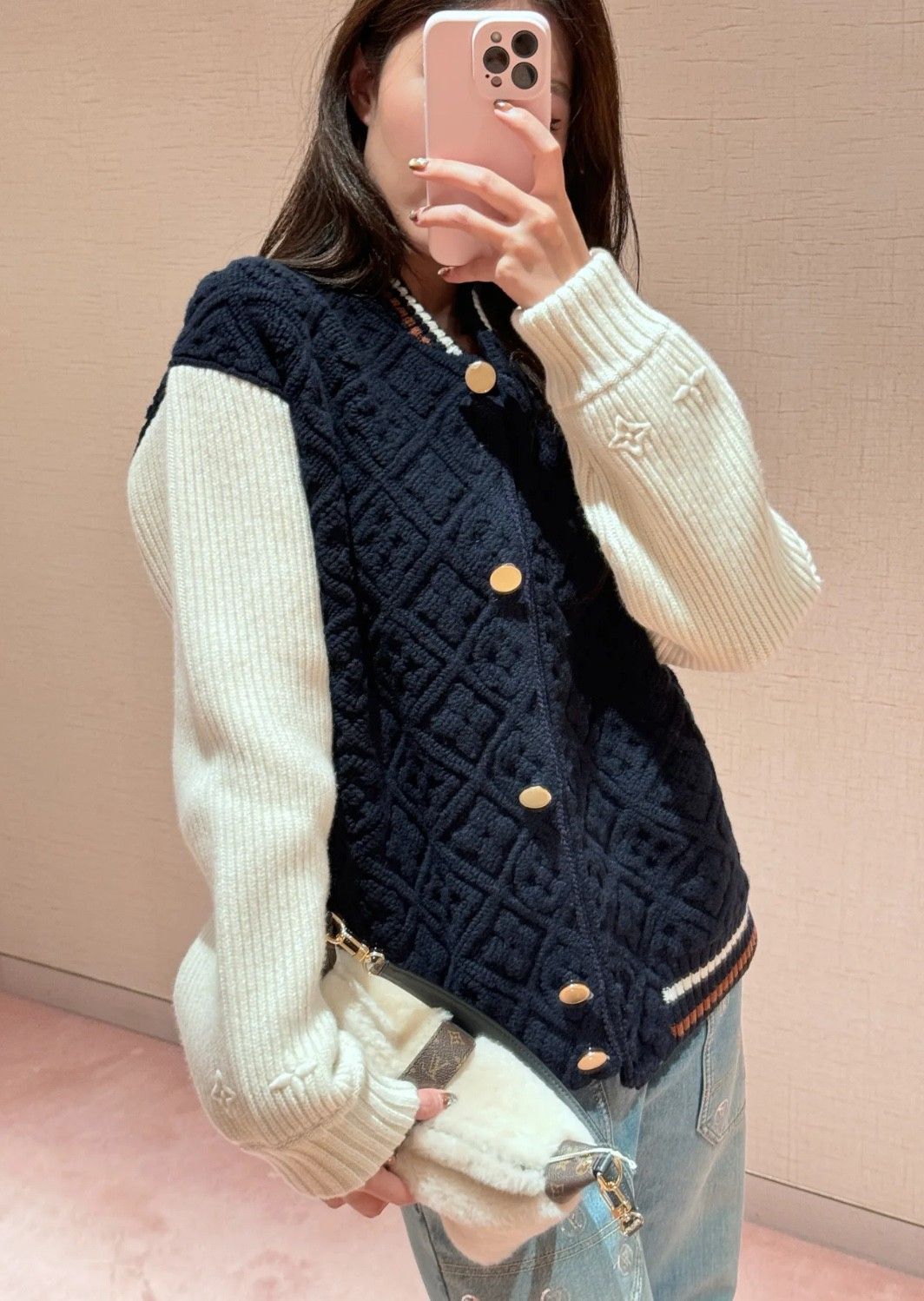 ルイヴィトン ニットカーディガン レディース A31857