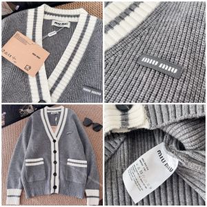 ミュウミュウ ニットカーディガン レディース A31859