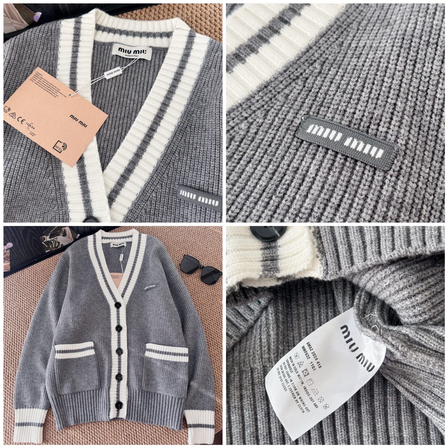 ミュウミュウ ニットカーディガン レディース A31859