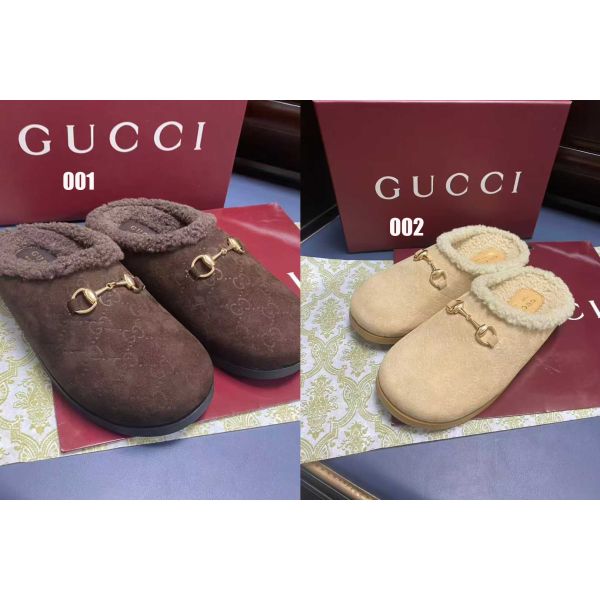 グッチ ファースリッパ 男女向け 暖かい A31855