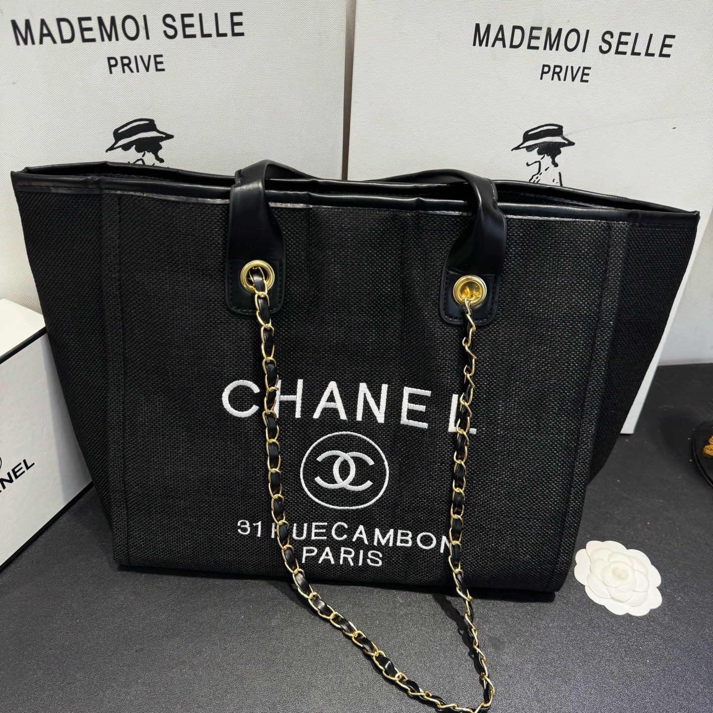 シャネル トートバッグ 大容量 大きめ 肩掛けカバン 手提げバッグ A31880