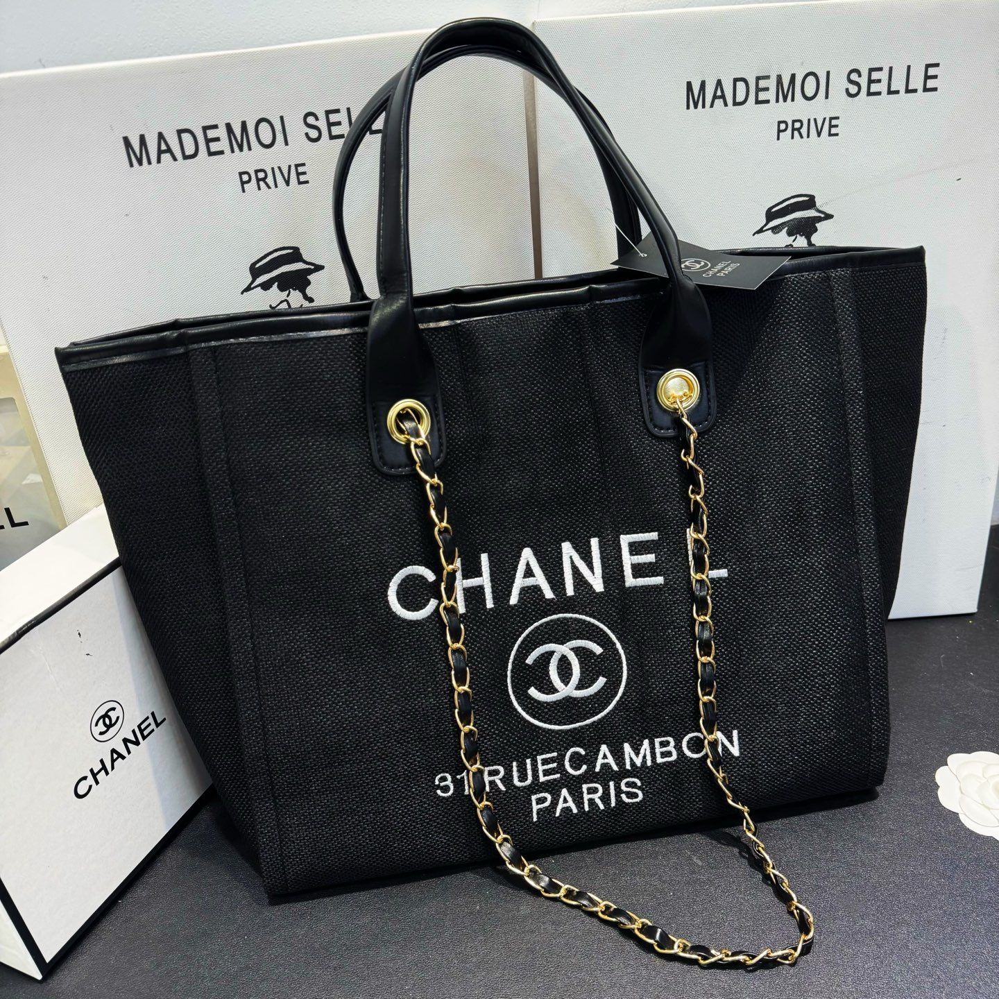 シャネル トートバッグ 大容量 大きめ 肩掛けカバン 手提げバッグ A31880