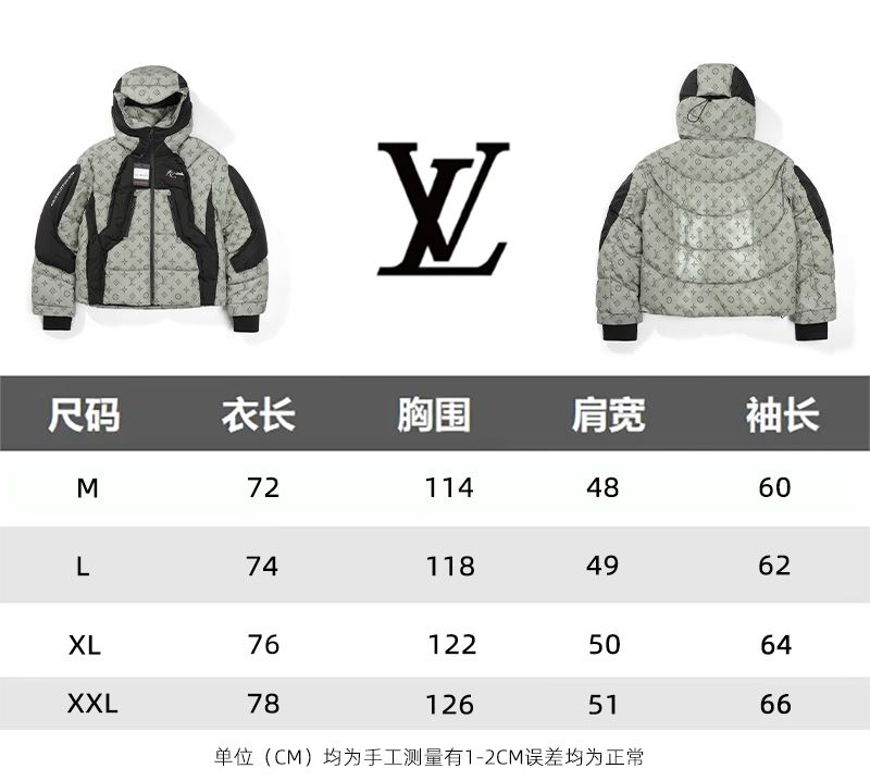 ルイヴィトン 温度で色が変わるハイテクダウンジャケット A31878