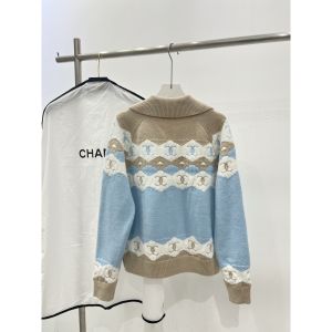 シャネル ニット ジップカーディガン オシャレ A31886