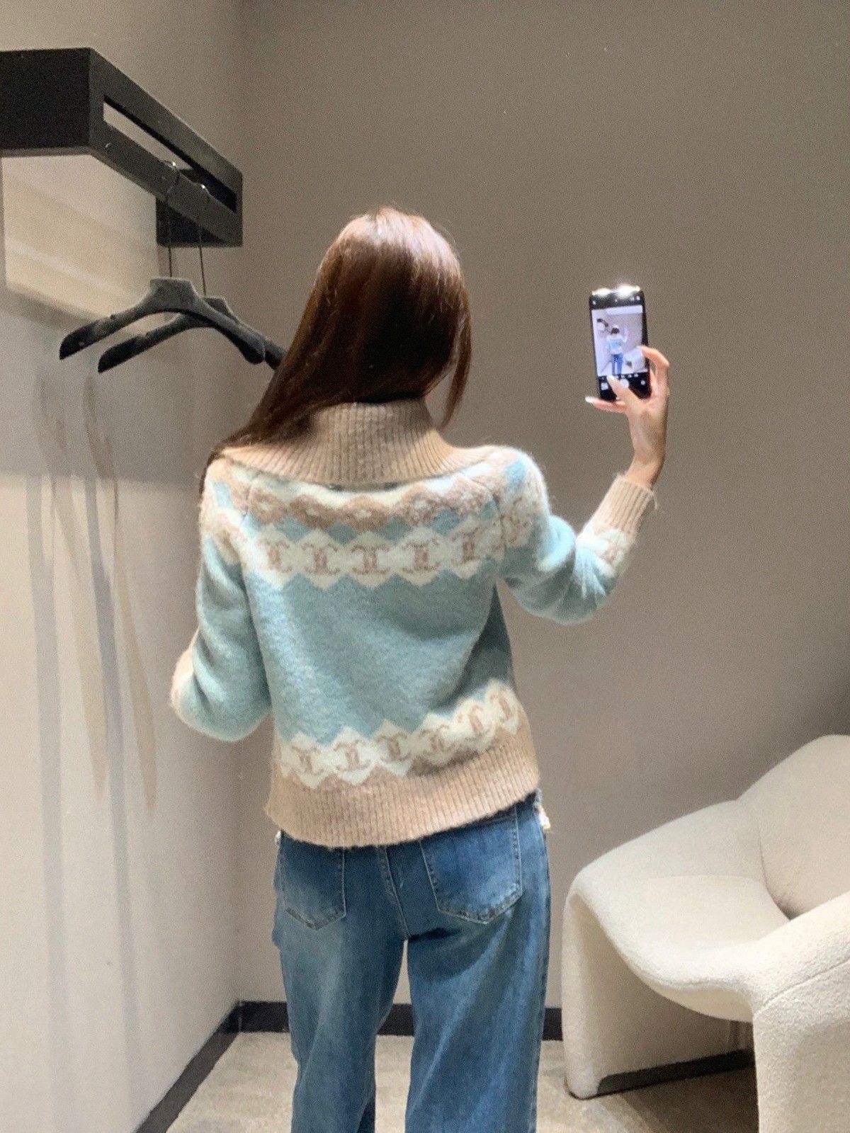 シャネル ニット ジップカーディガン オシャレ A31886