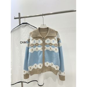 シャネル ニット ジップカーディガン オシャレ A31886