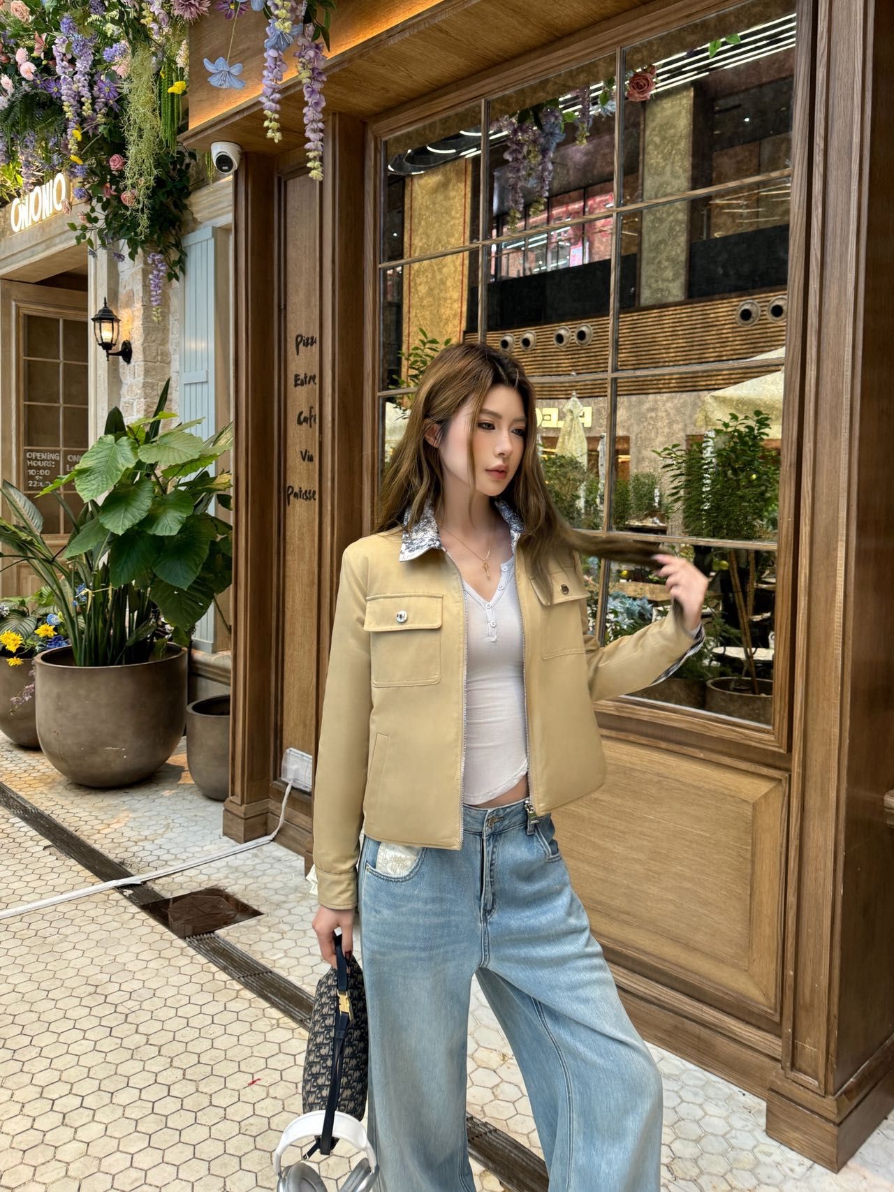 ディオール 綿入りジャケット レディース向け カジュアル A31895