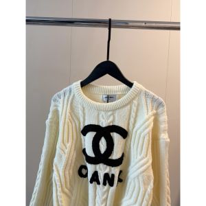 シャネル ニットセーター 刺繍ロゴ レディース A31893