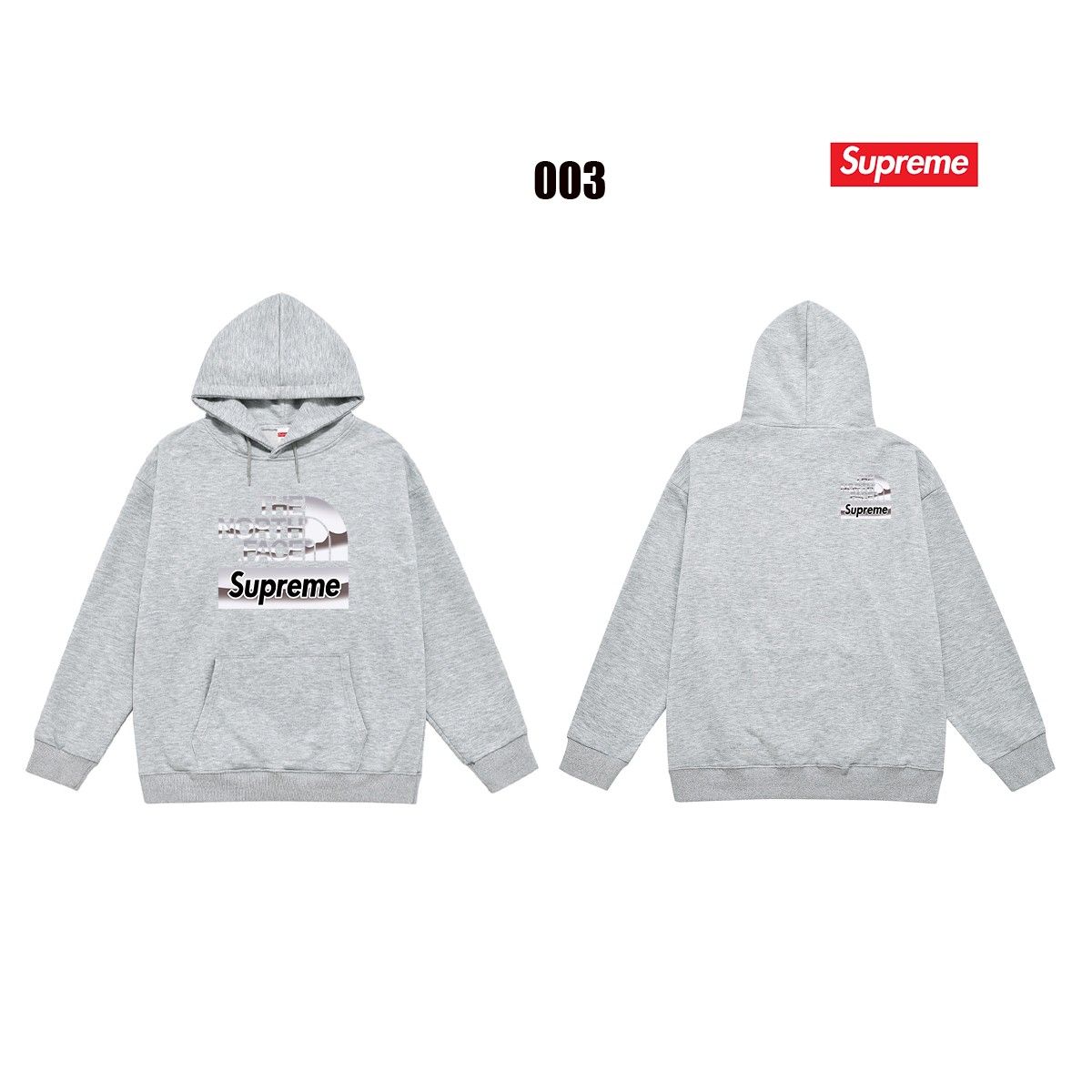 Supreme x THE NORTH FACE パーカー 男女向け ゆったり A31915