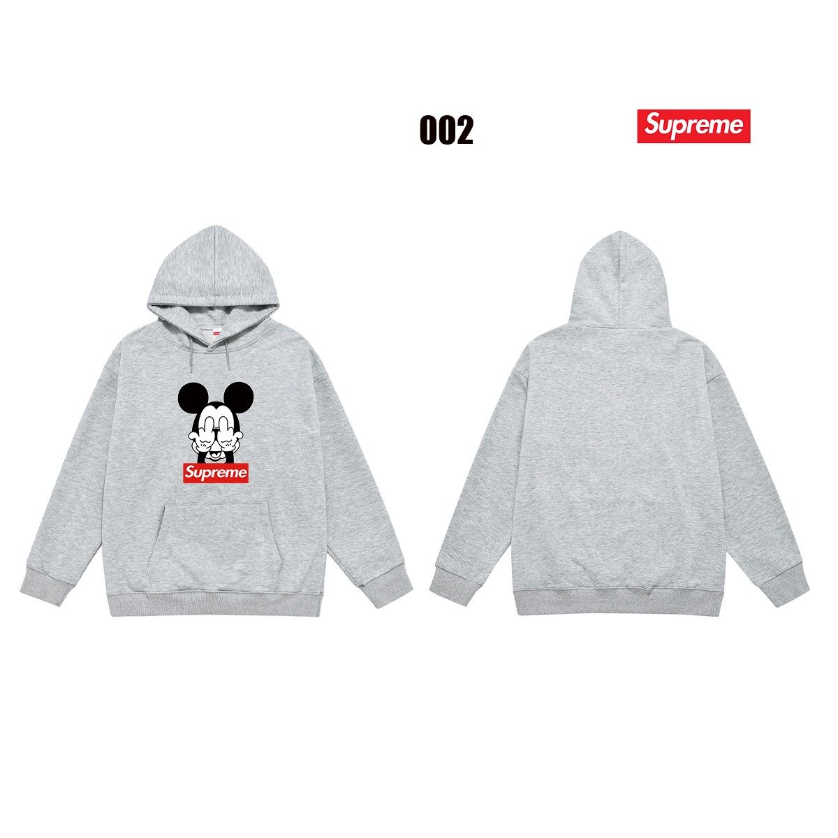 Supreme x FW24 ミッキー パーカー 男女向け ゆったり A31914