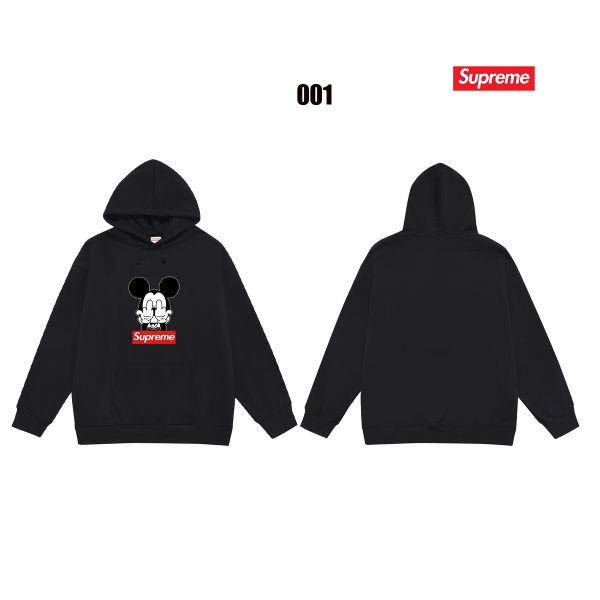 Supreme x FW24 ミッキー パーカー 男女向け ゆったり A31914