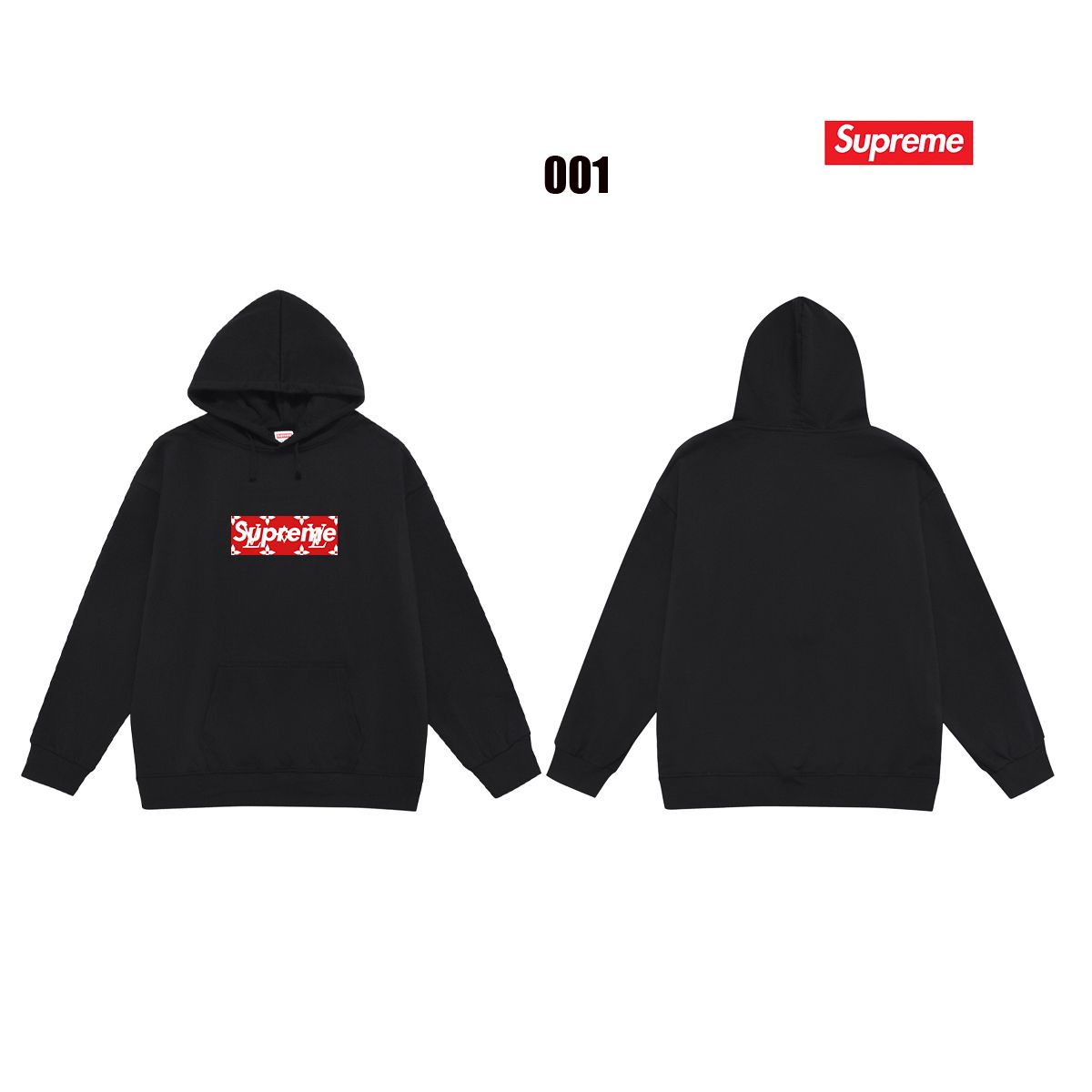 Supreme x LV パーカー 男女向け ゆったり A31913