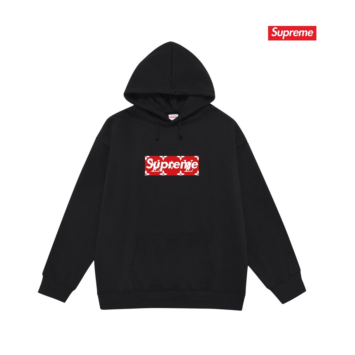 Supreme x LV パーカー 男女向け ゆったり A31913