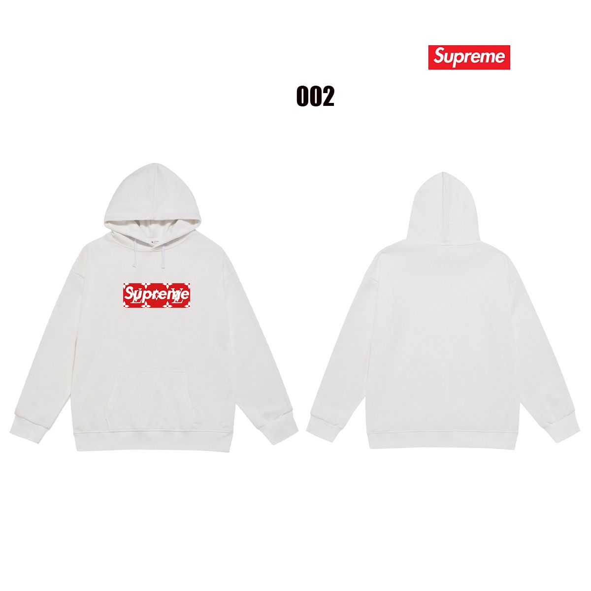 Supreme x LV パーカー 男女向け ゆったり A31913